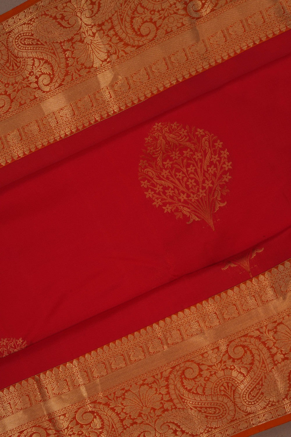 Image of South Silk Red Saree