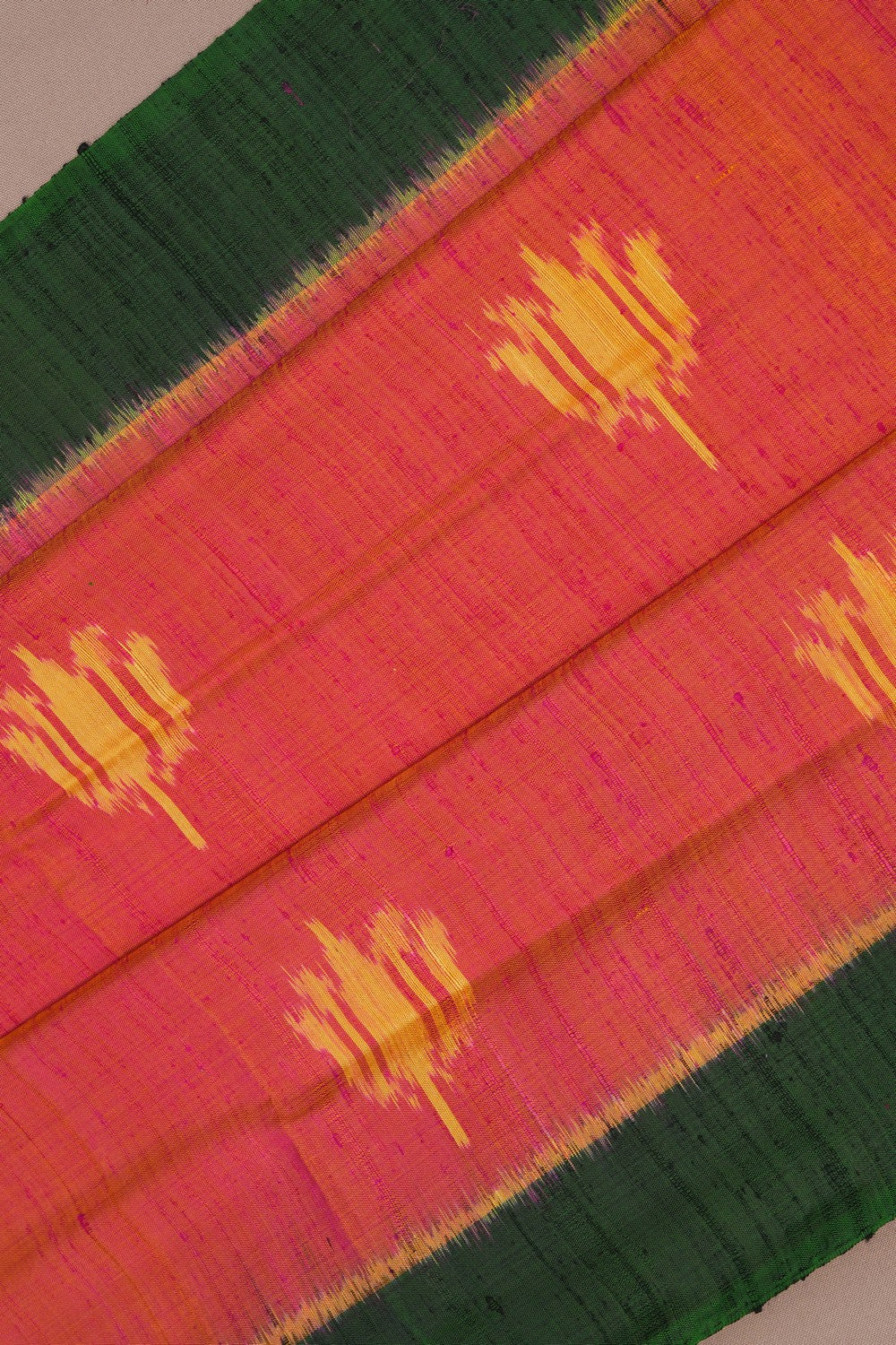 Image of Rajkot Silk Fuchsia-Pink Saree