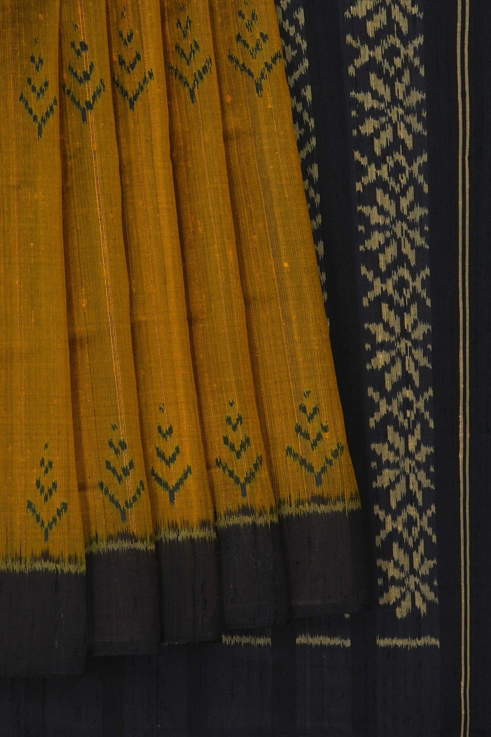 Image of Rajkot Silk Moss Green Saree