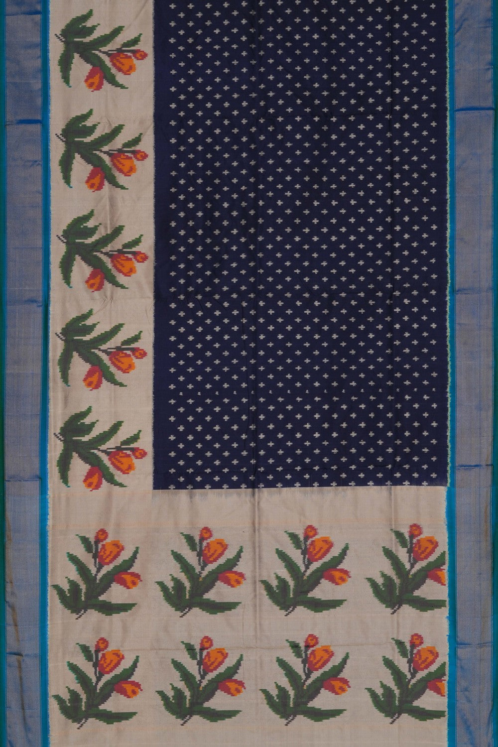 Image of Pochampally Ikat Silk Saree