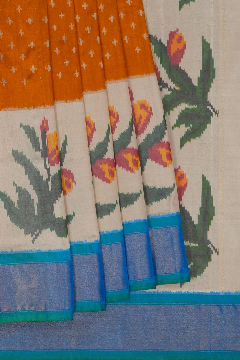 Image of Pochampally Ikat Silk Saree