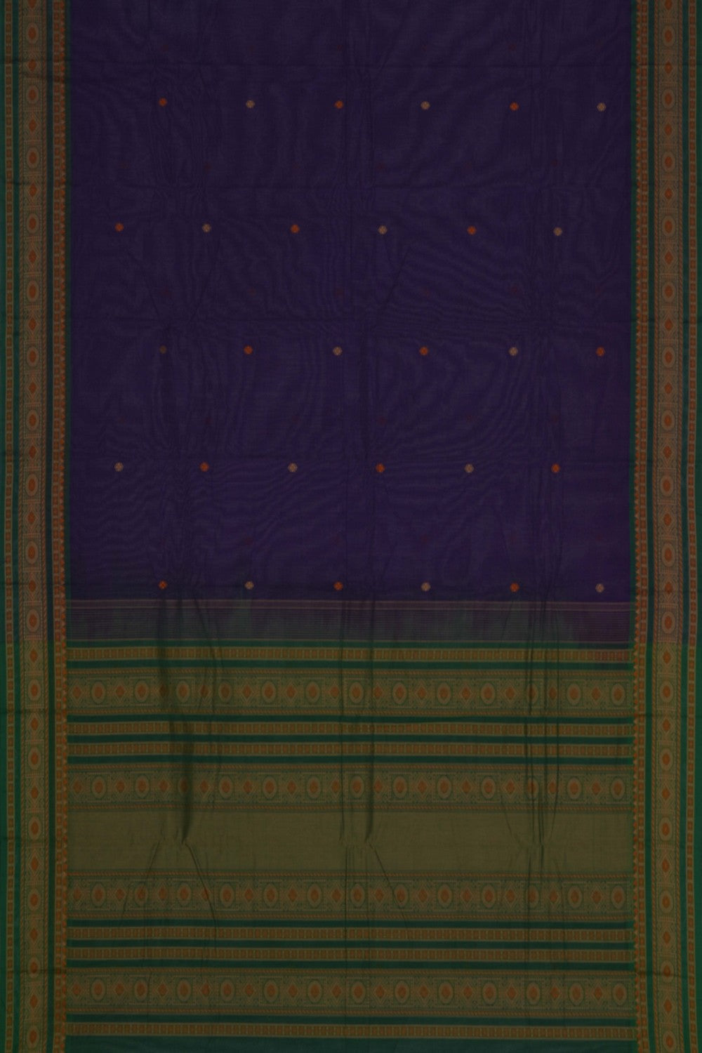 Image of Kanchi Cotton Purple Saree