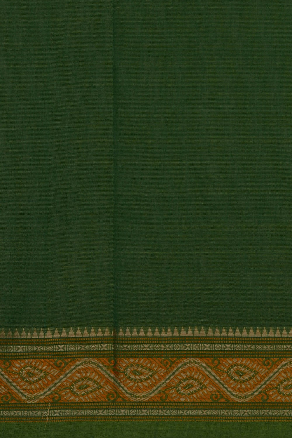 Image of Kanchi Cotton Green Saree