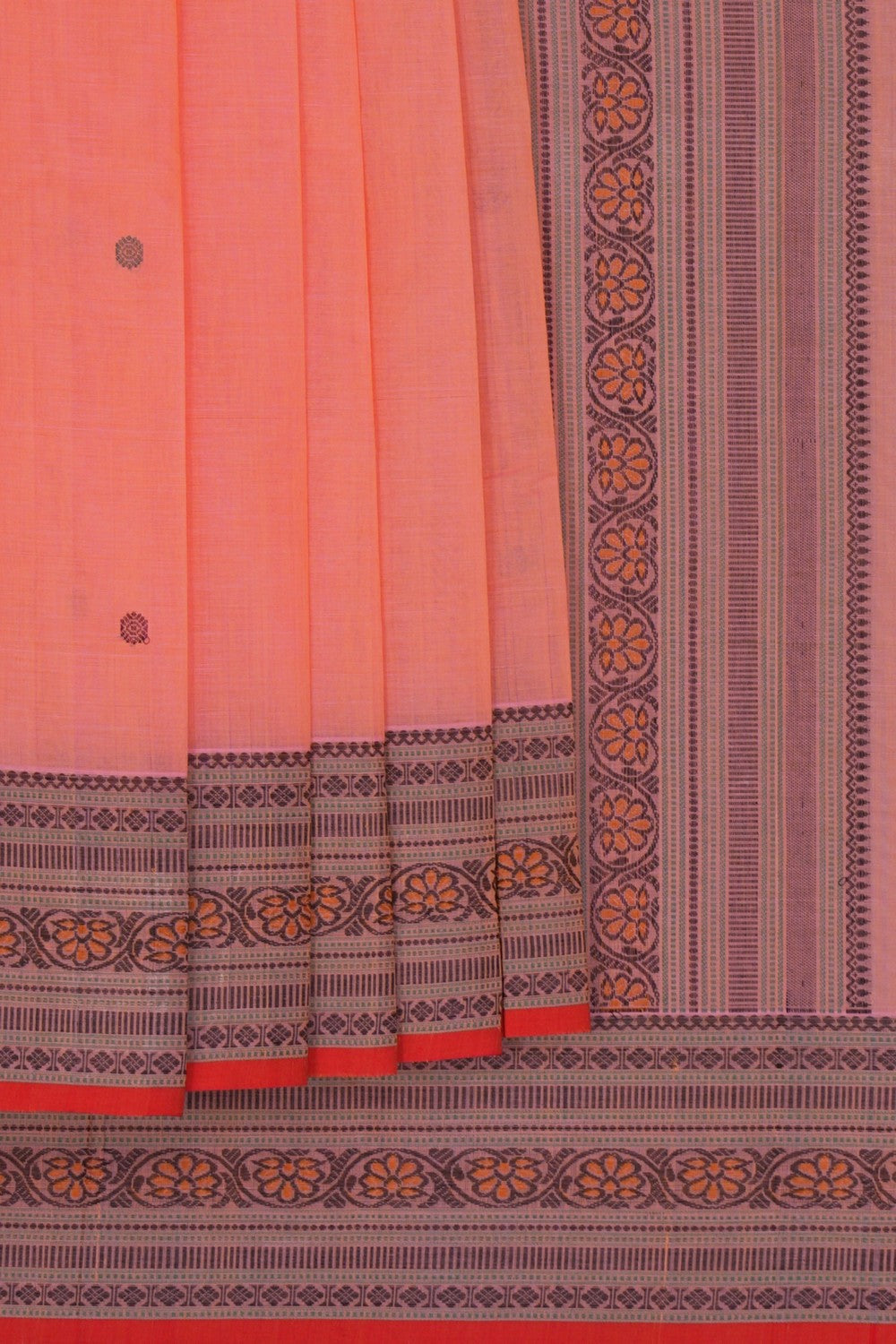 Image of Kanchi Cotton Pink Saree