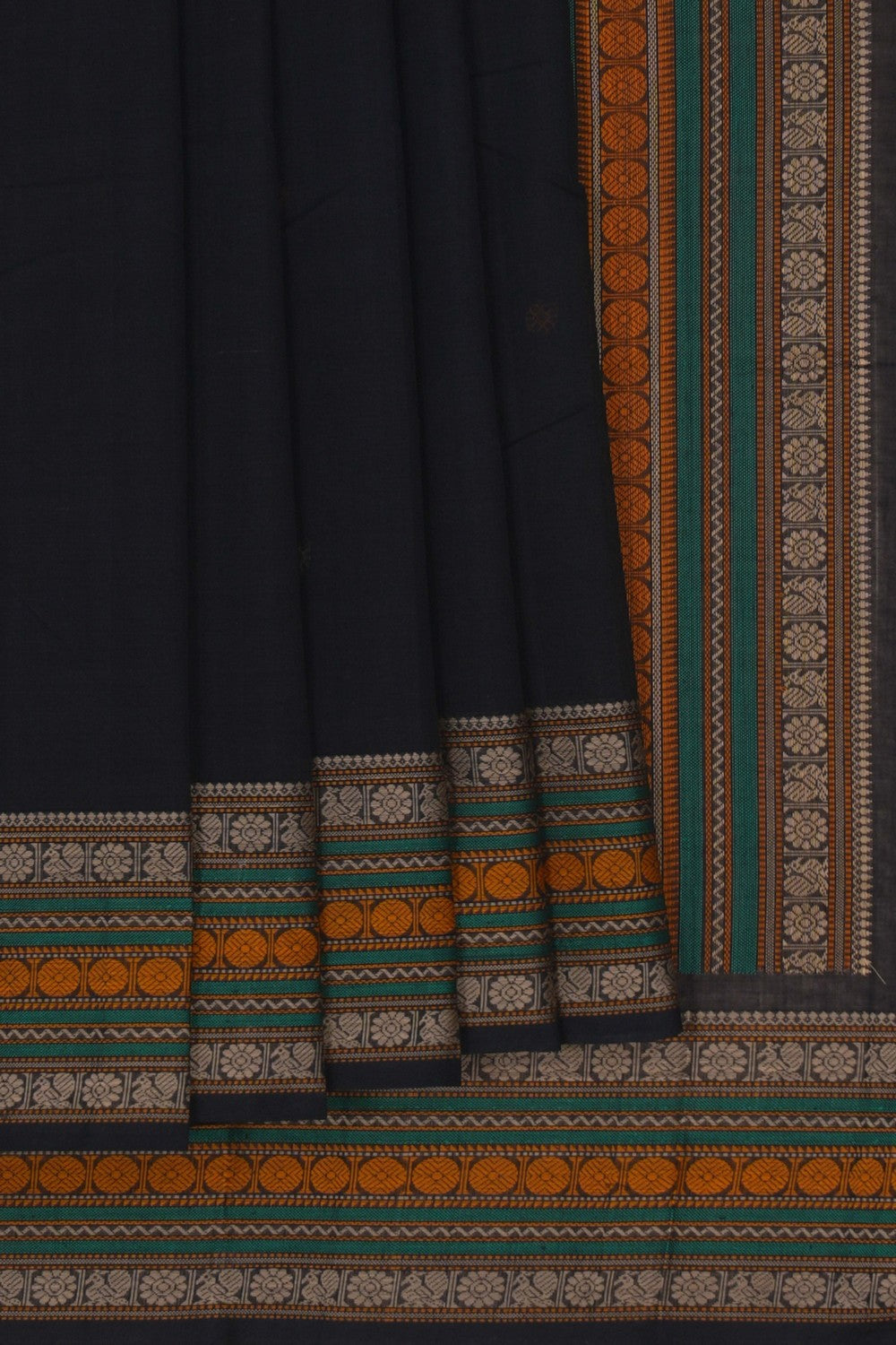 Image of Kanchi Cotton Black Saree