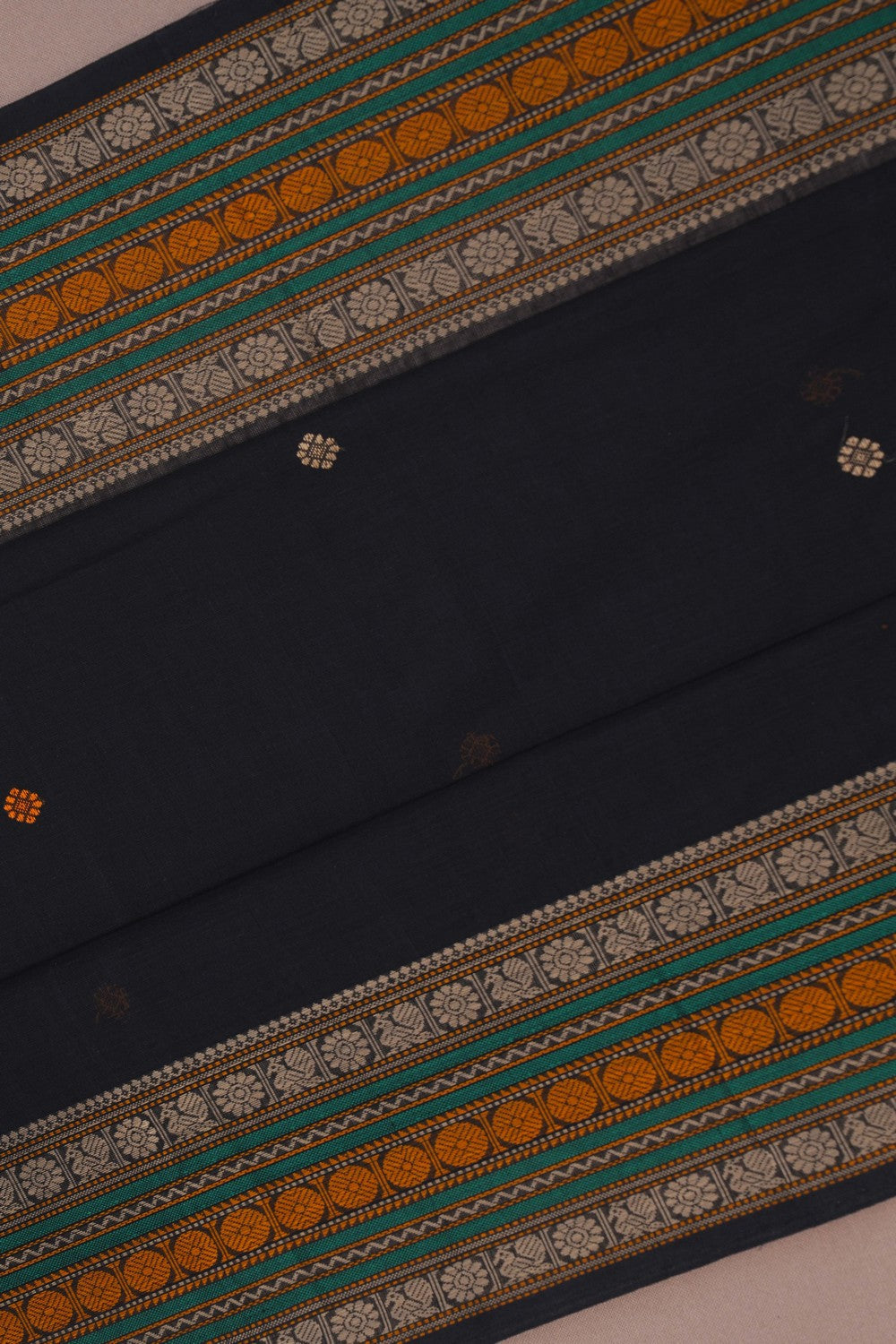 Image of Kanchi Cotton Black Saree