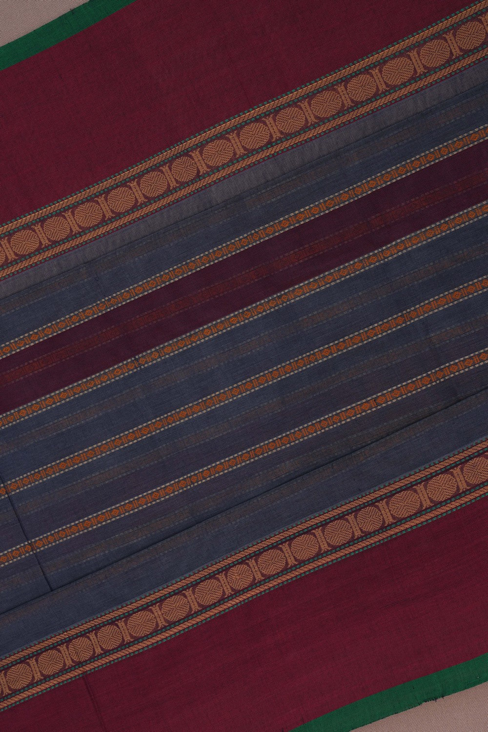 Image of Kanchi Cotton Grey Saree