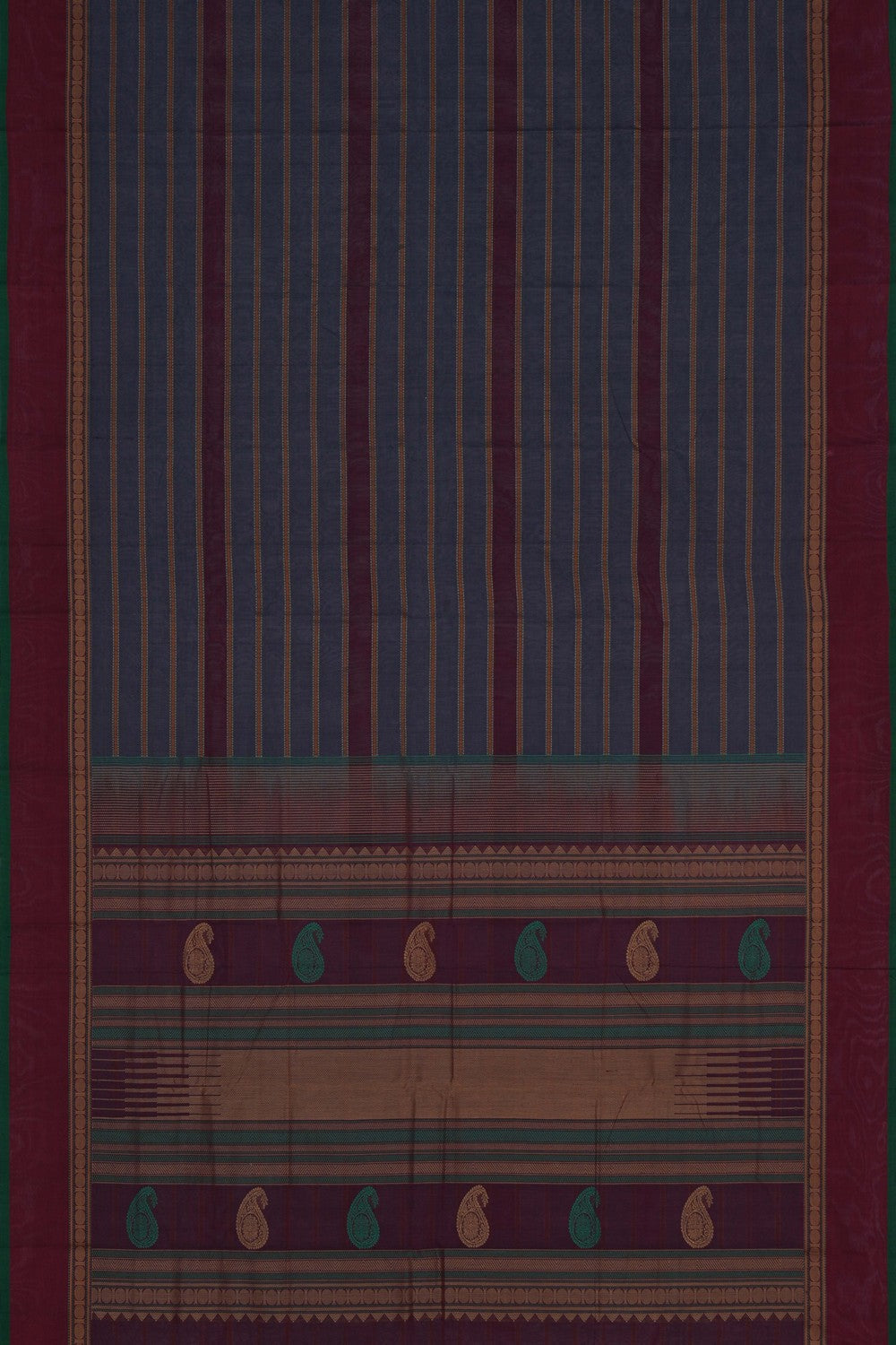 Image of Kanchi Cotton Grey Saree