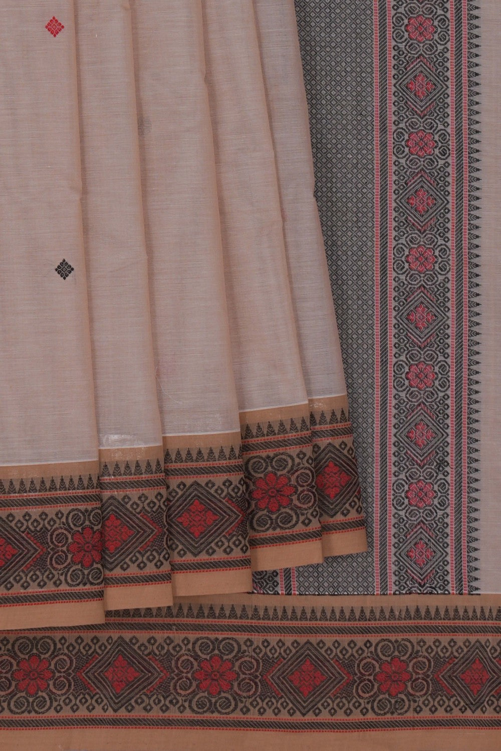 Image of Kanchi Cotton Off-White Saree