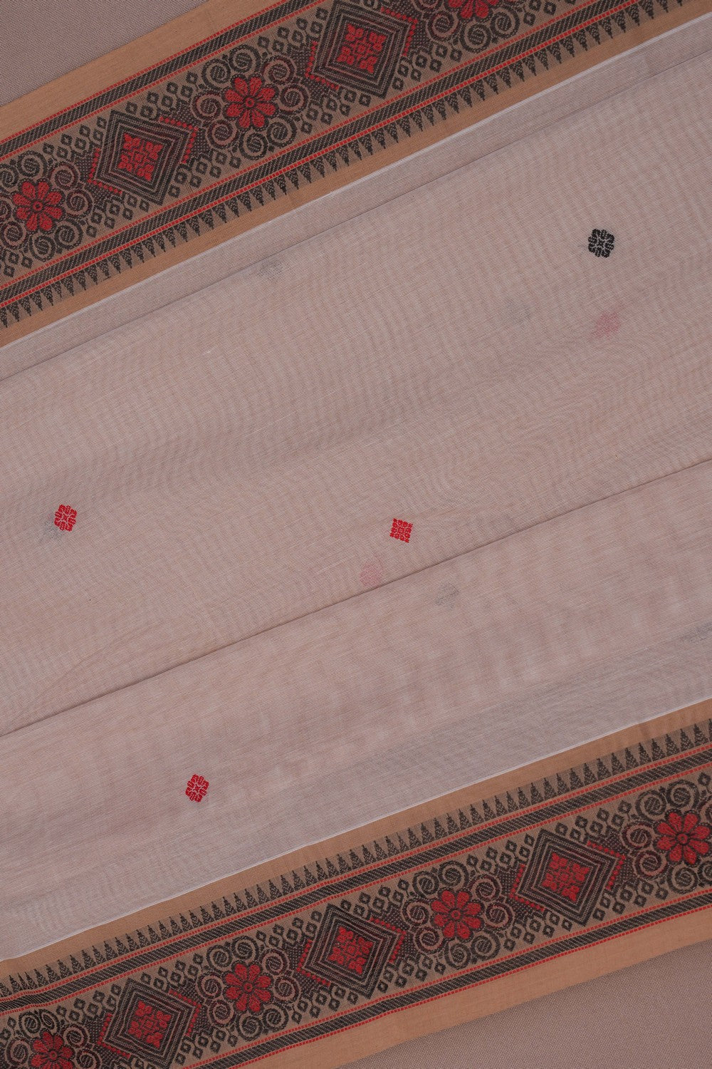 Image of Kanchi Cotton Off-White Saree