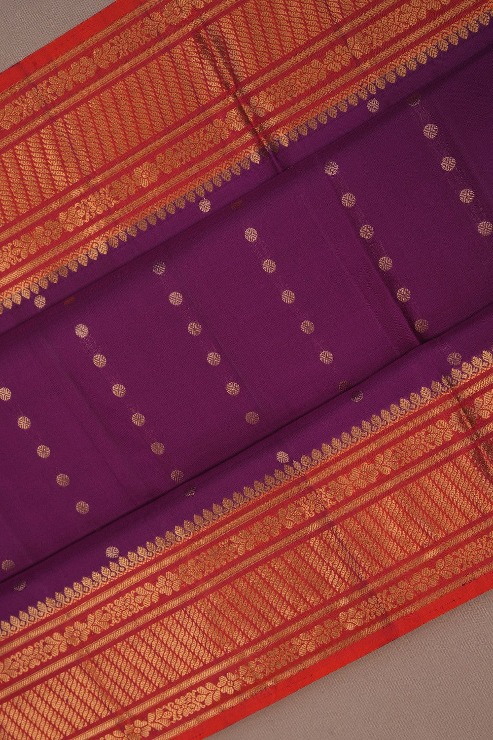 Image of South Silk Purple Saree