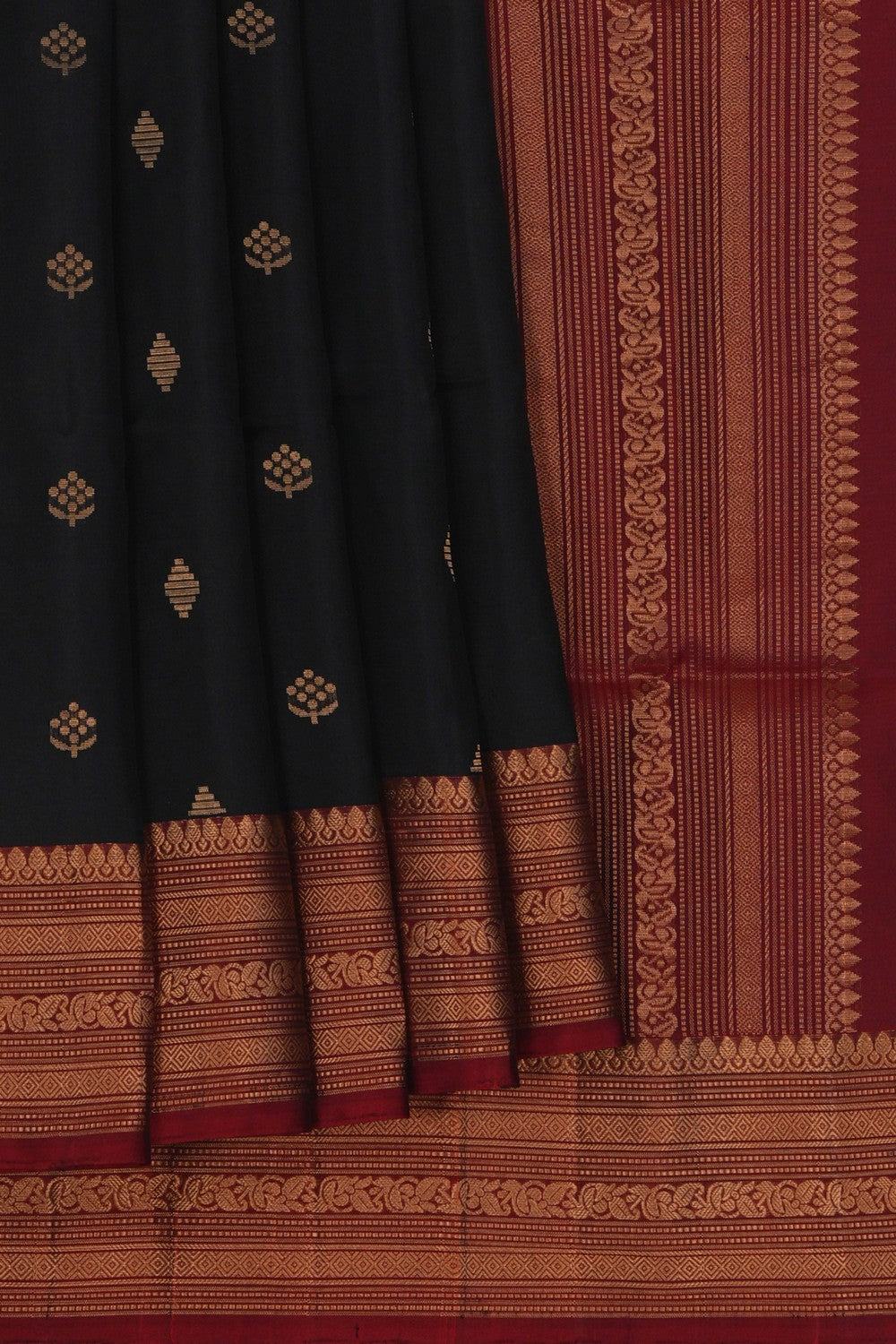 Image of South Silk Black Saree