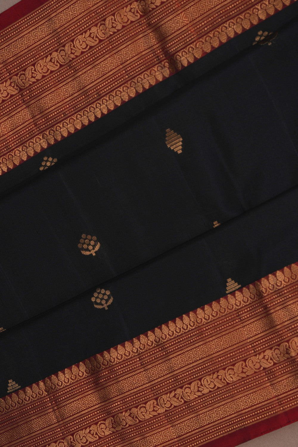 Image of South Silk Black Saree