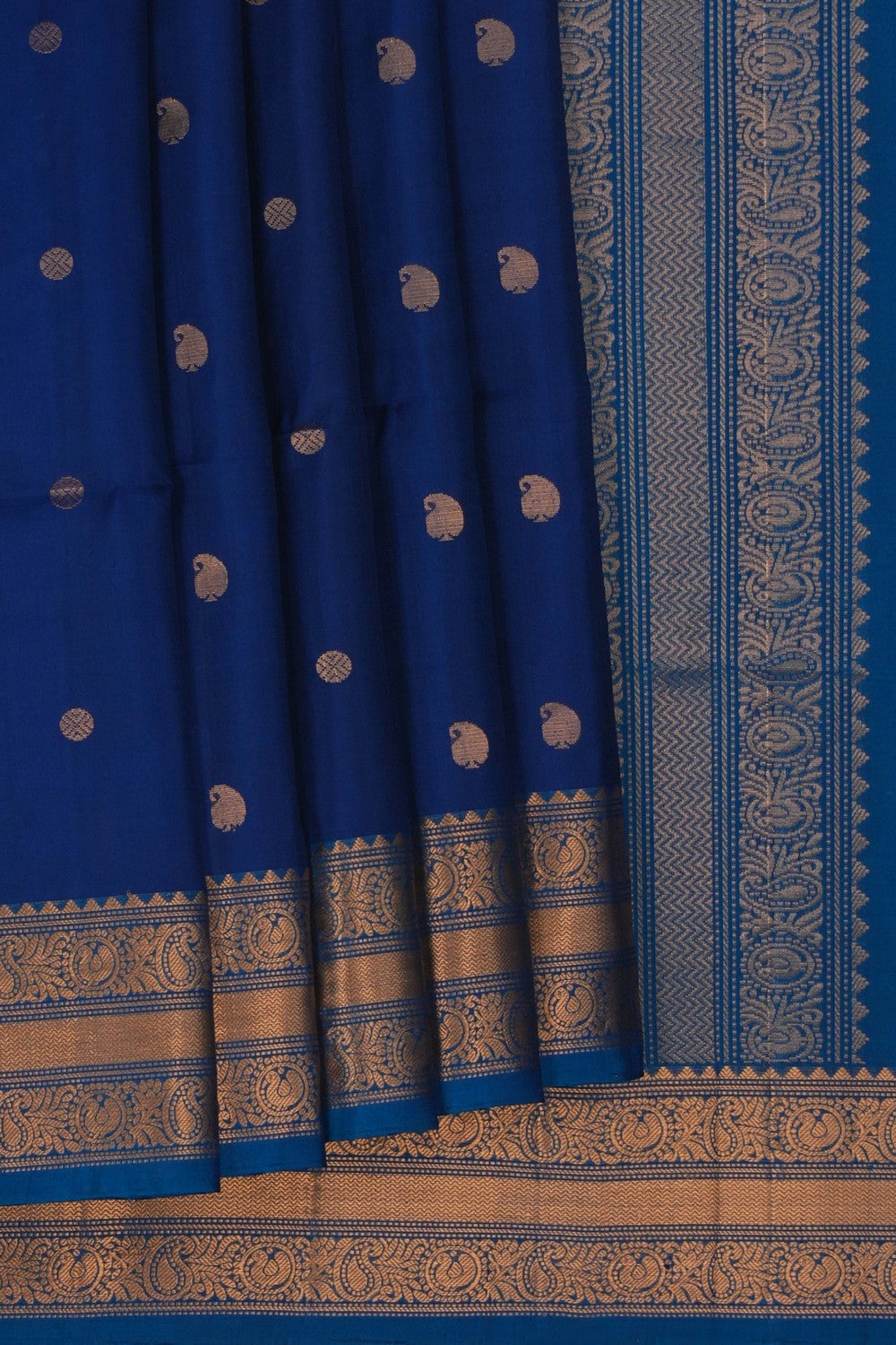 Image of South Silk Blue Saree