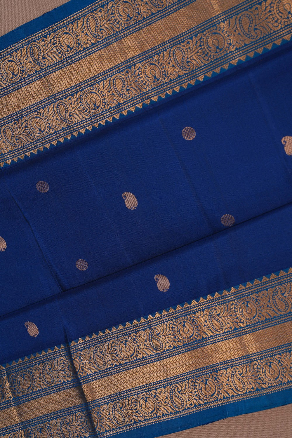 Image of South Silk Blue Saree