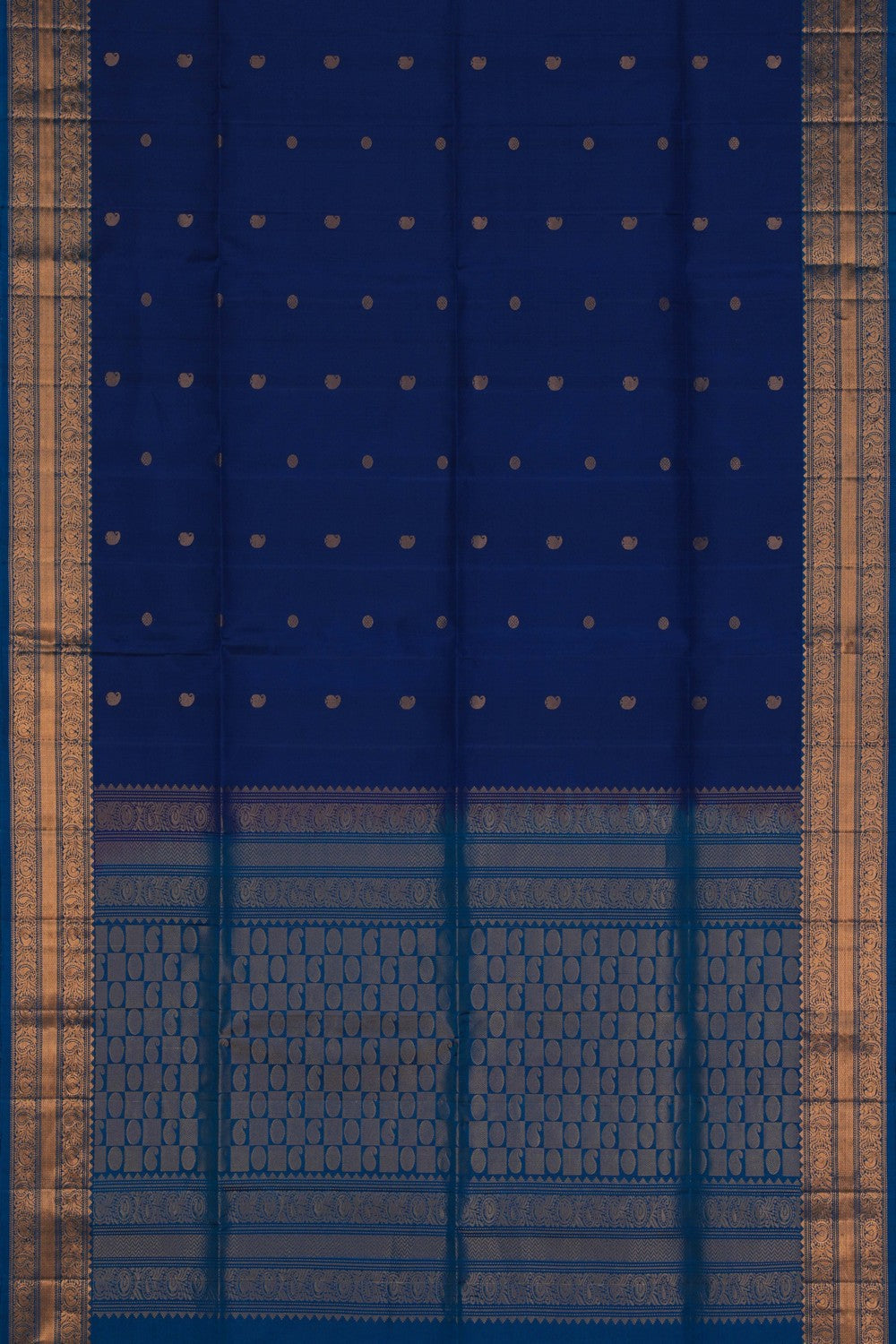 Image of South Silk Blue Saree