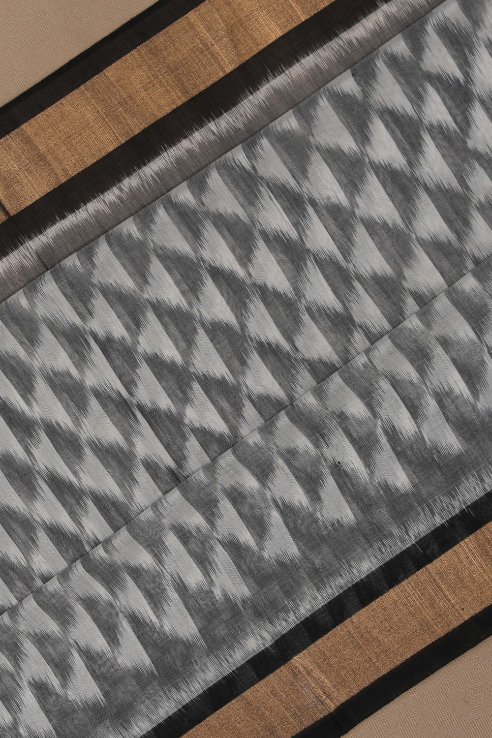 Image of South Cotton Silk Ikat Saree