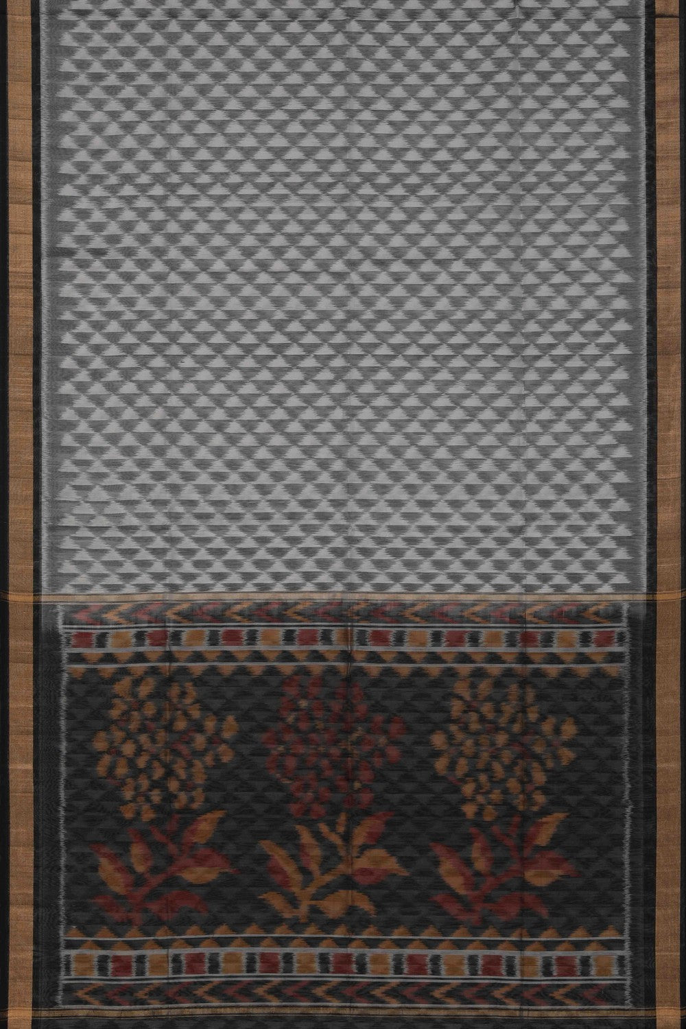 Image of South Cotton Silk Ikat Saree