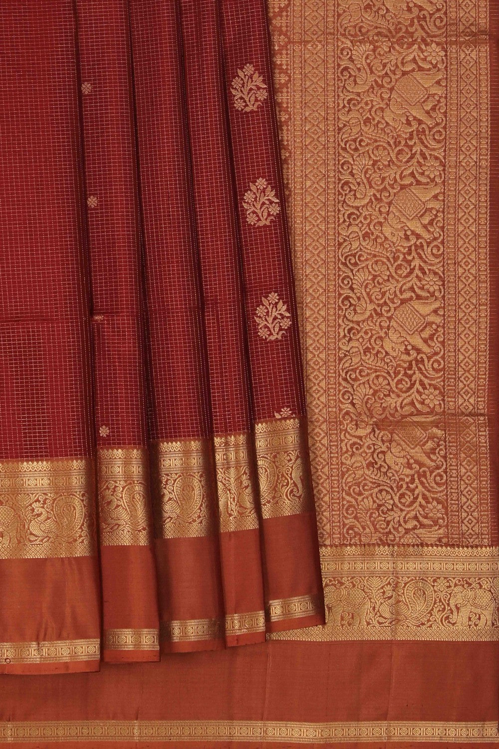 Image of South Silk Red Saree
