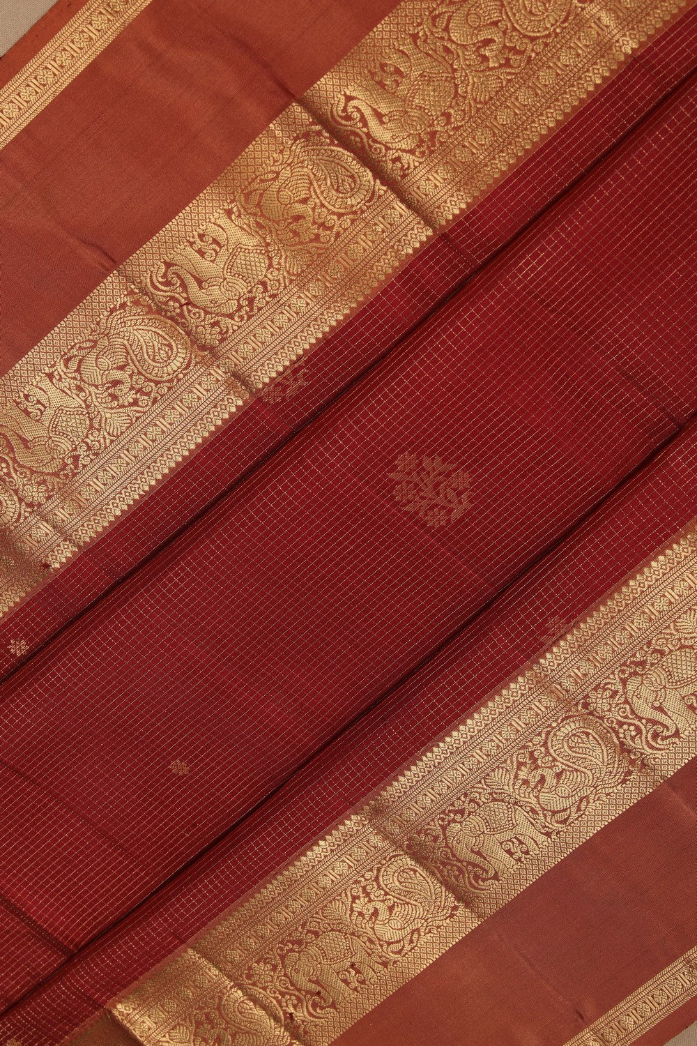 Image of South Silk Red Saree