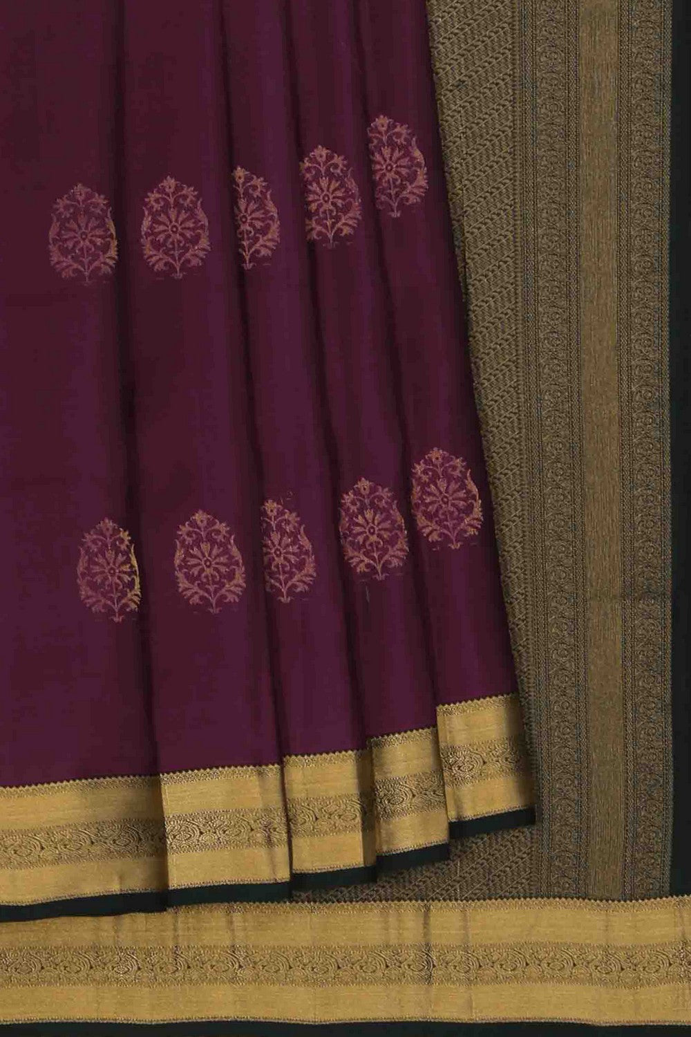 Image of South Silk Purple Saree