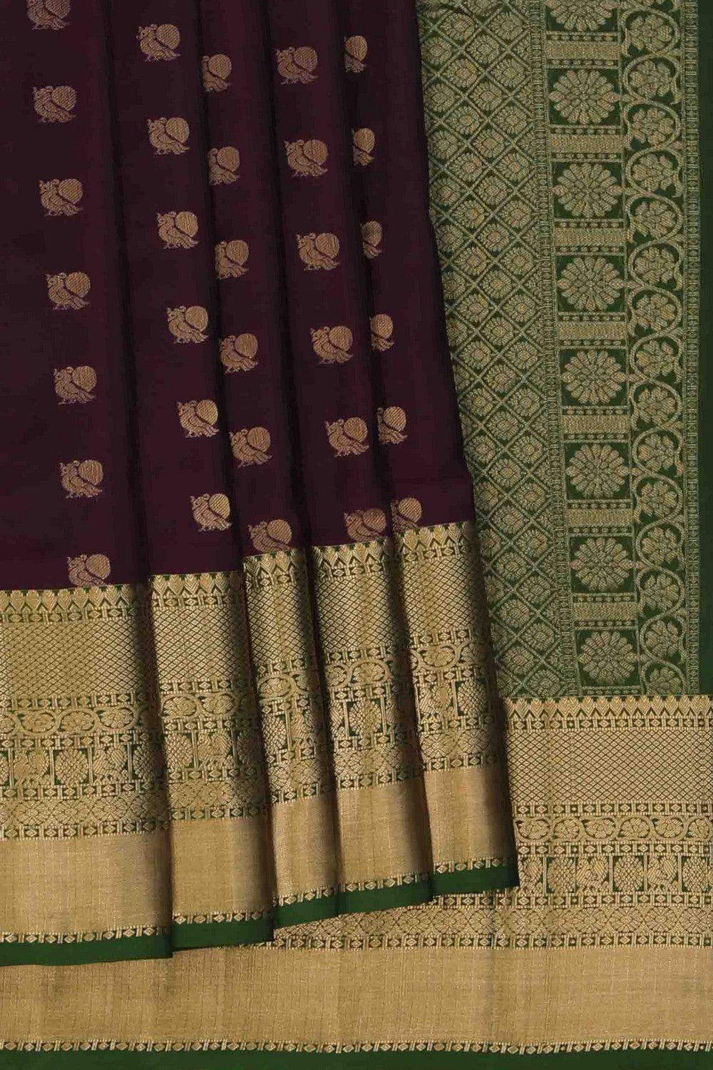 South Silk Deep Wine Saree