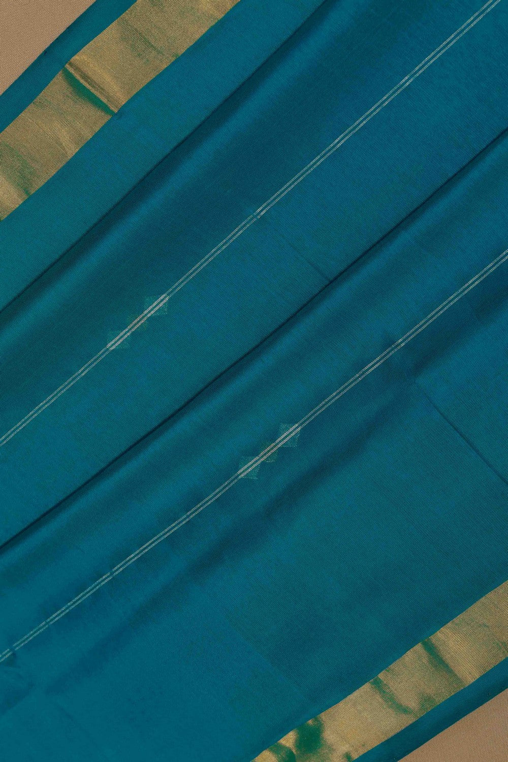 Image of Uppada Silk Blue Saree