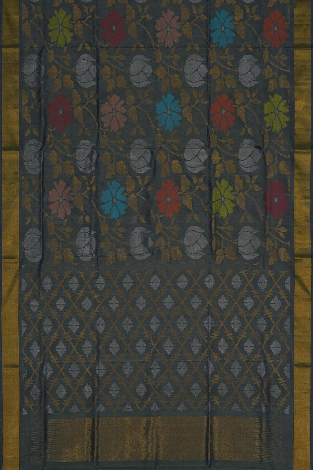 Image of Uppada Silk Green Saree