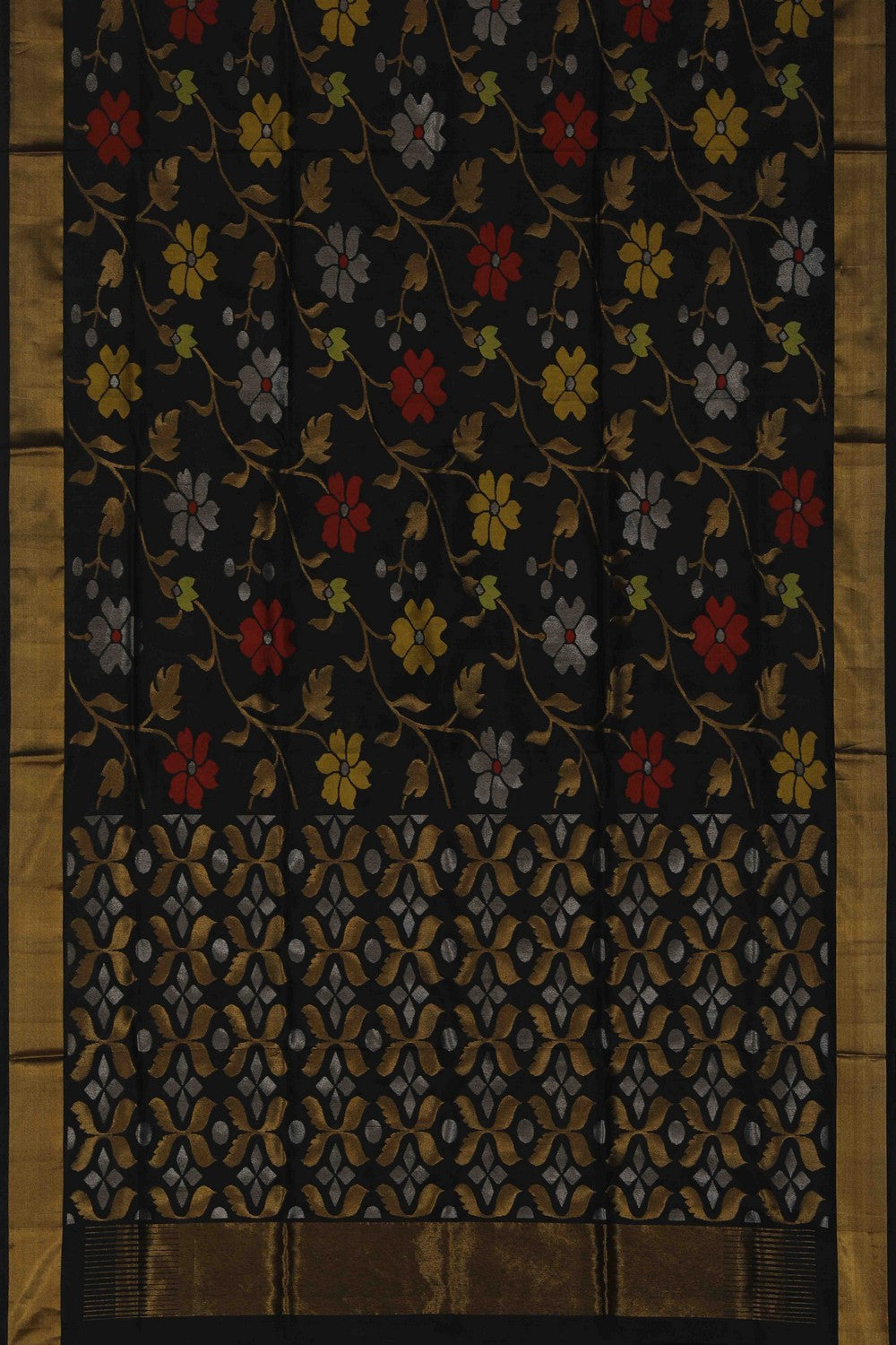 Image of Uppada Silk Black Saree