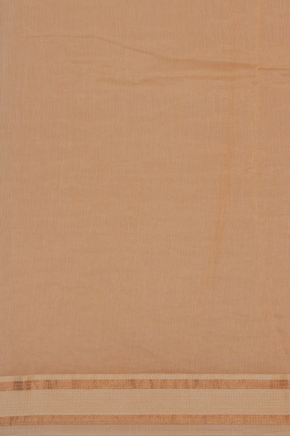 Image of A Tussar Embroidery Cream Saree
