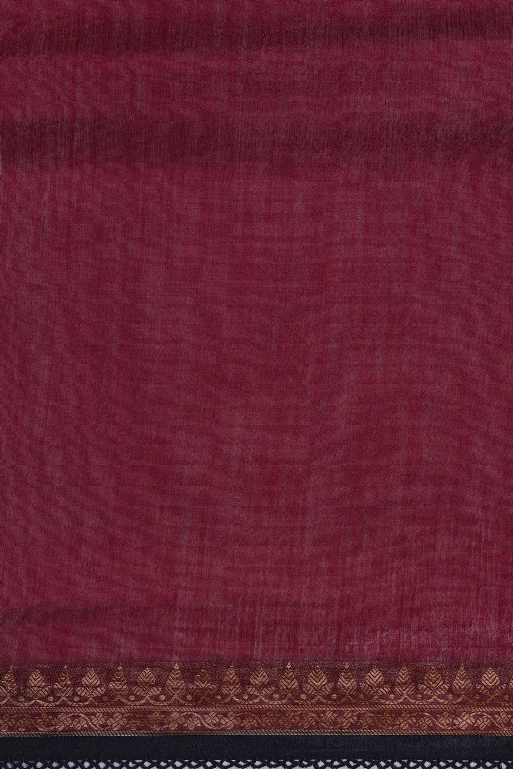 Image of A Tussar Embroidery Black Saree