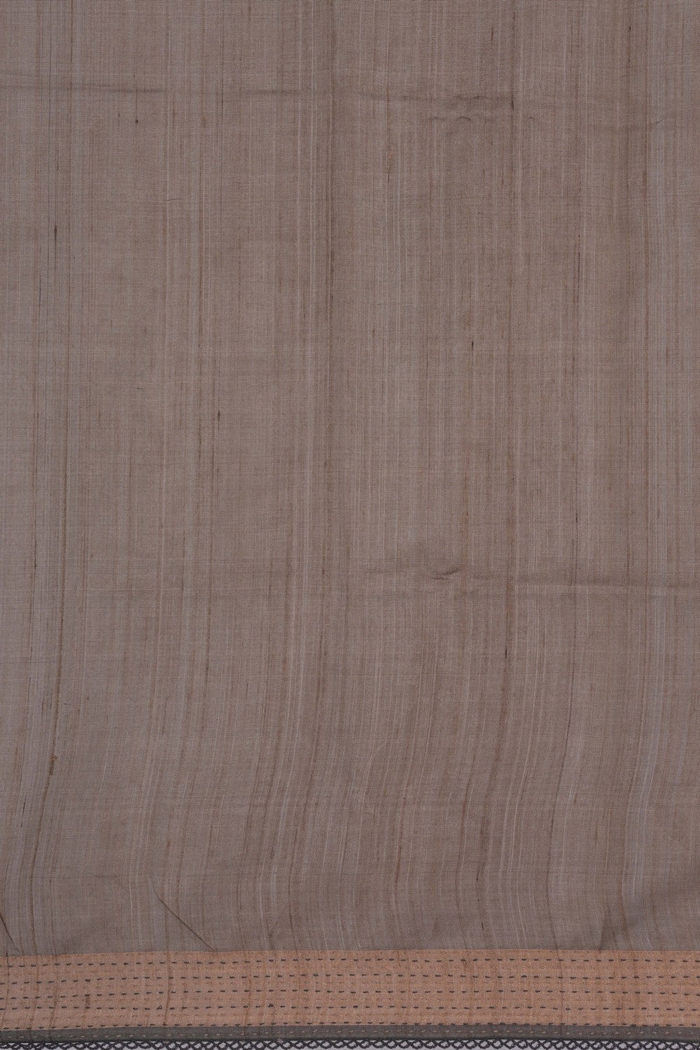 Image of A Tussar Embroidery Grey Saree