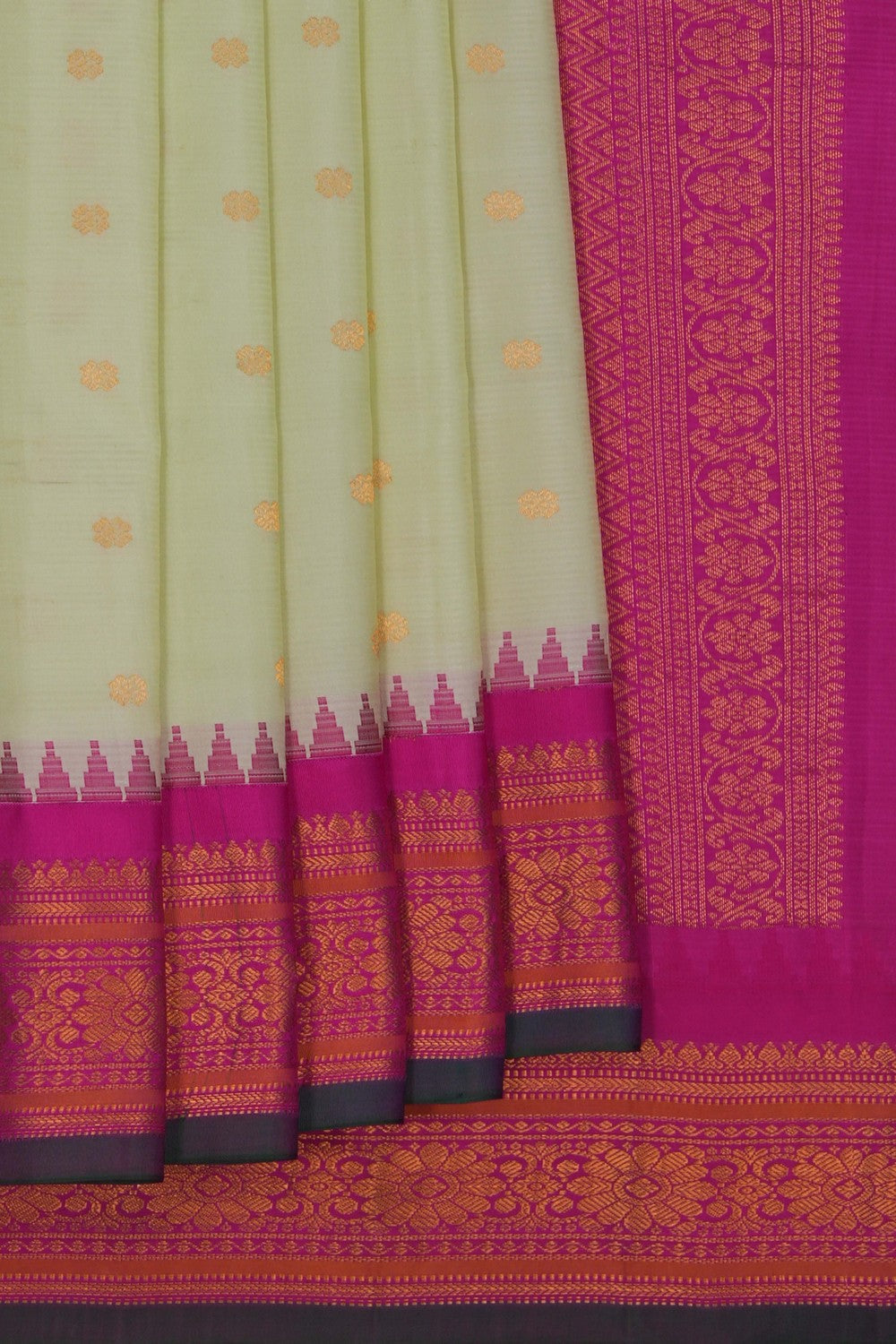 Gadwal Silk Mint Green Saree