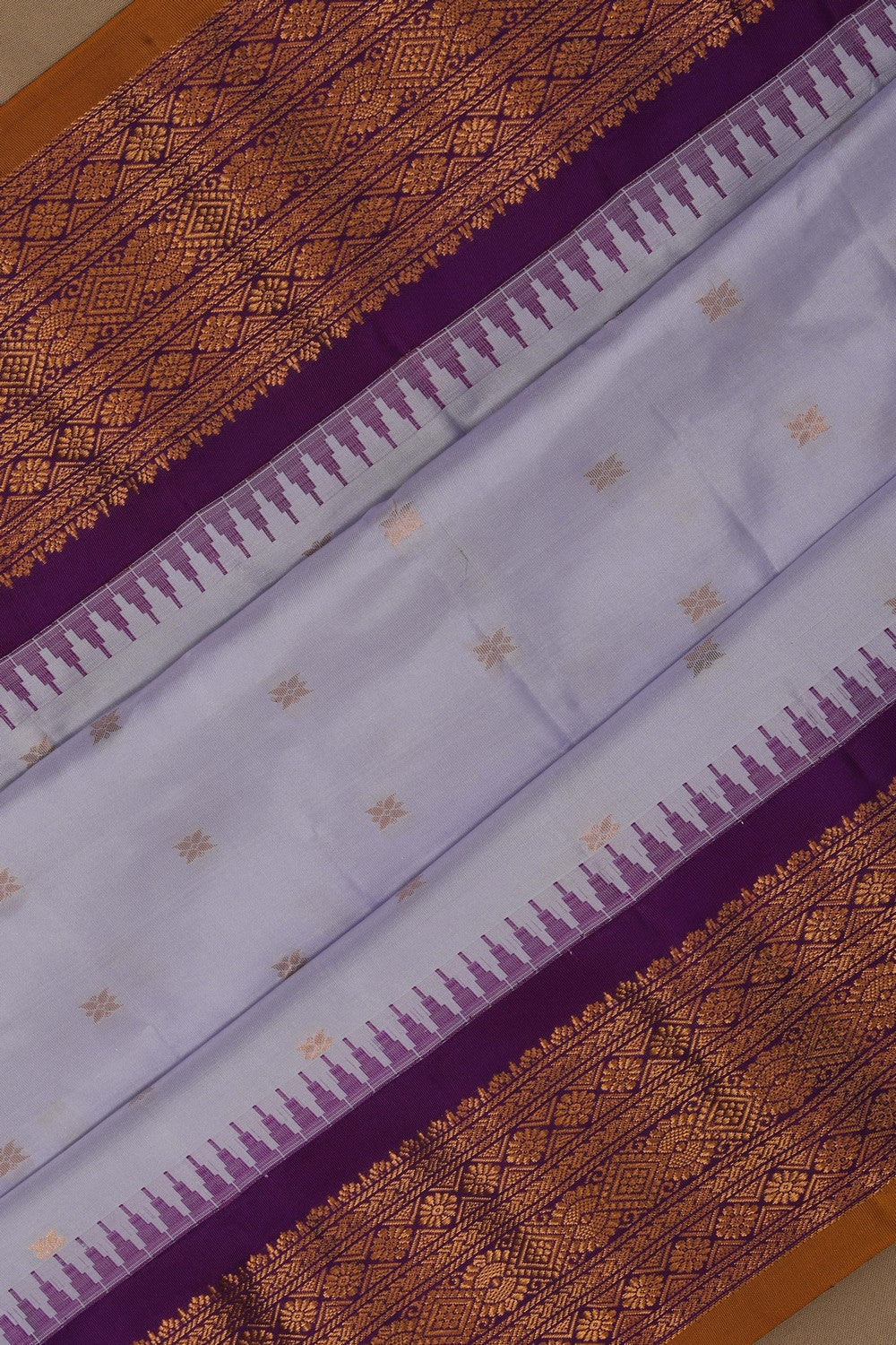 Gadwal Silk Lavender Saree