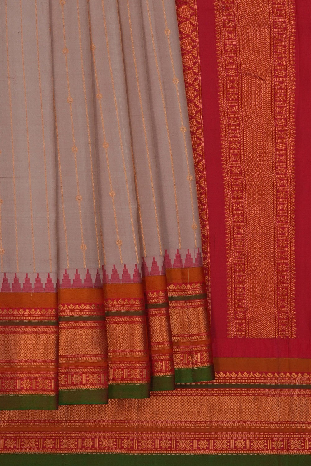 Gadwal Silk Beige Saree