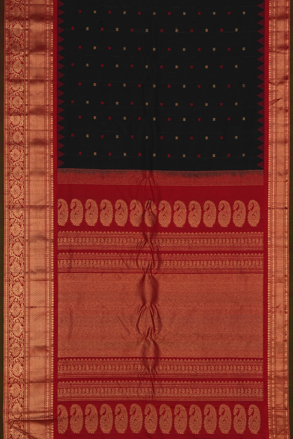 Gadwal Silk Black Saree