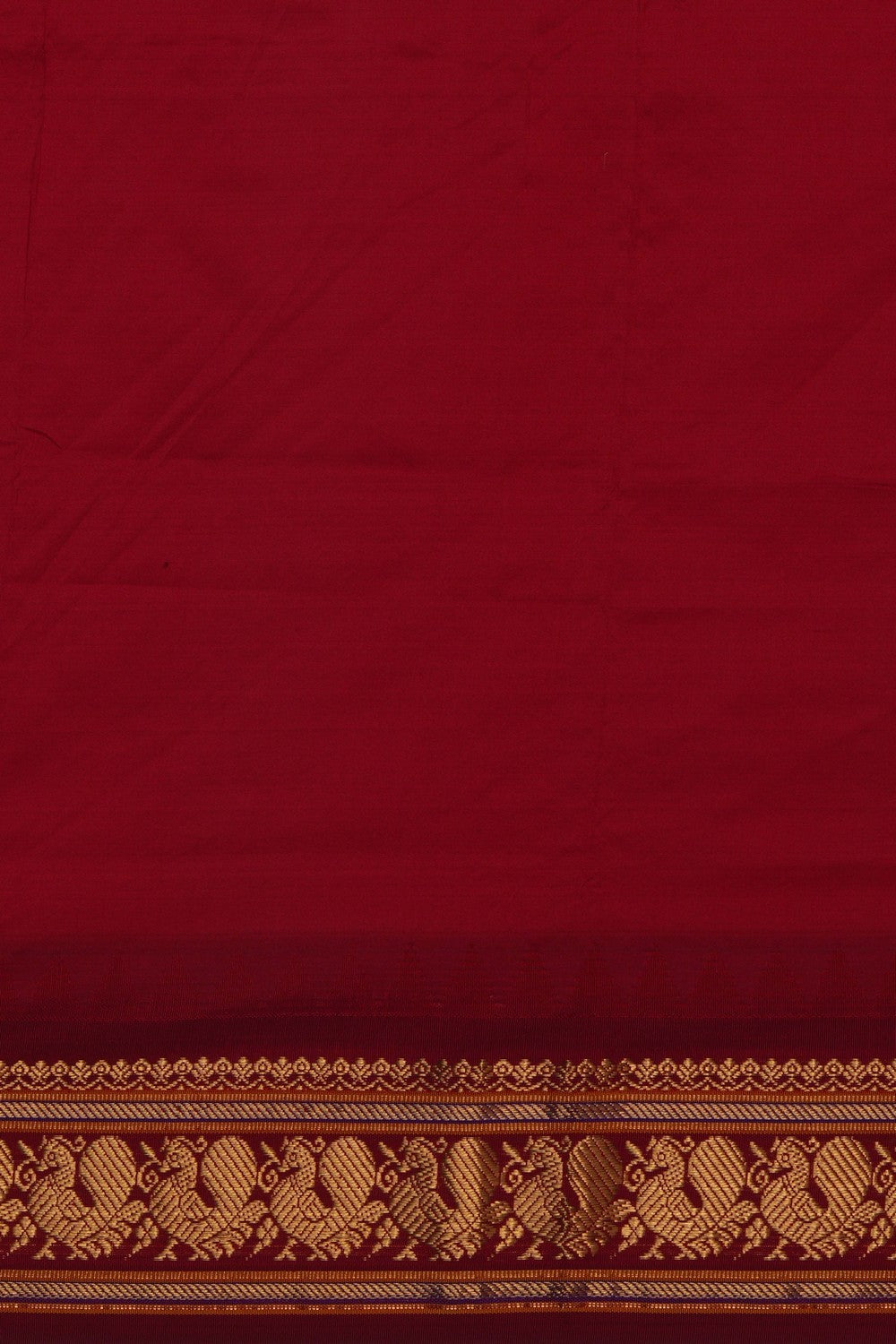 Image of Narayanpet Silk Off-White Saree