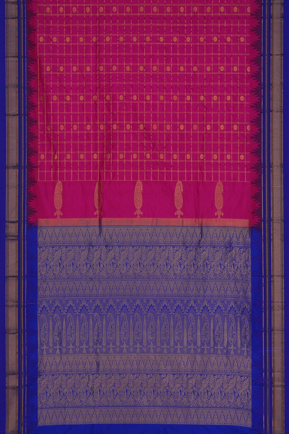 Image of Narayanpet Silk Pink Saree