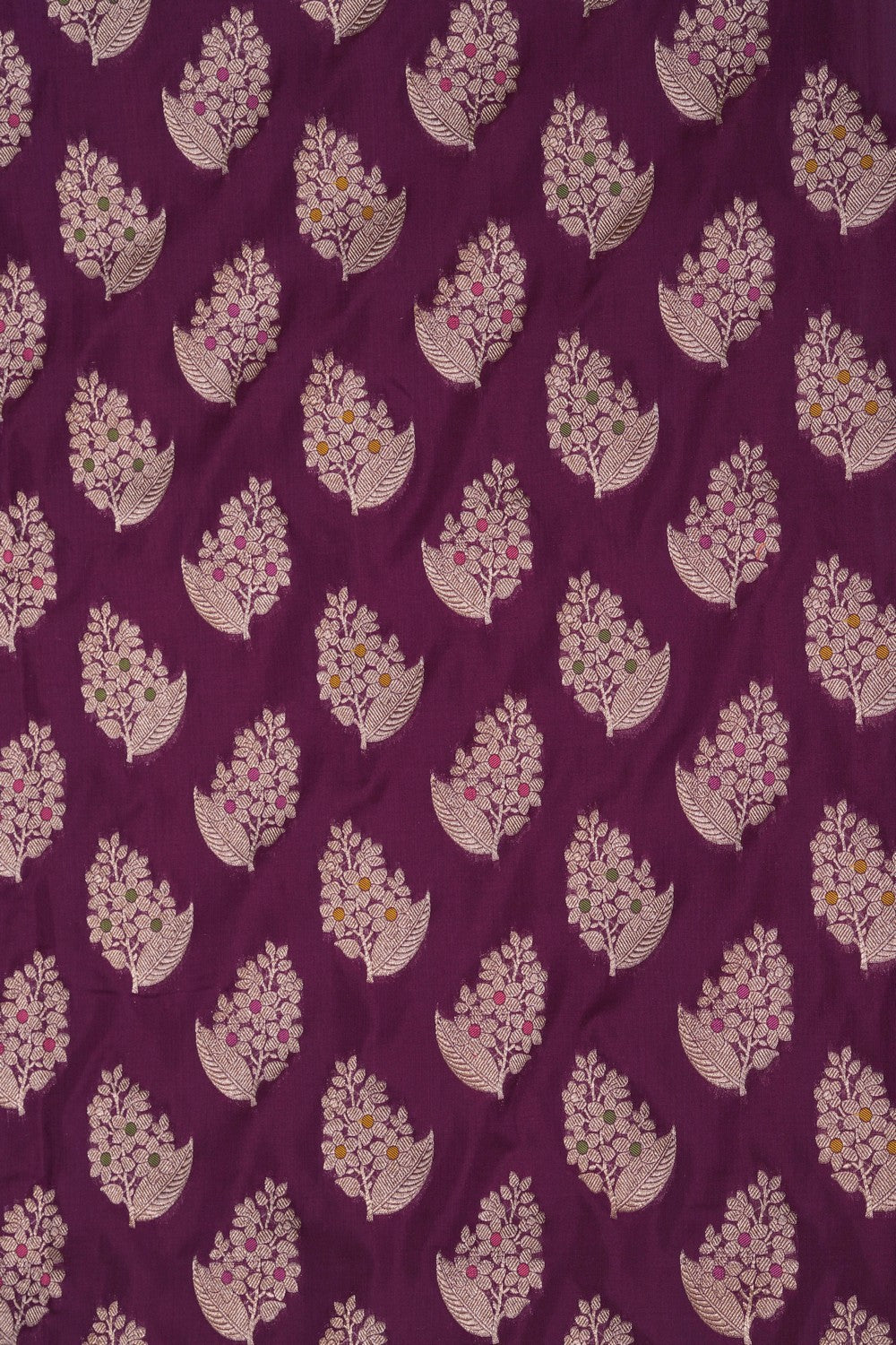 Image of Banarasi Brocade Purple Saree