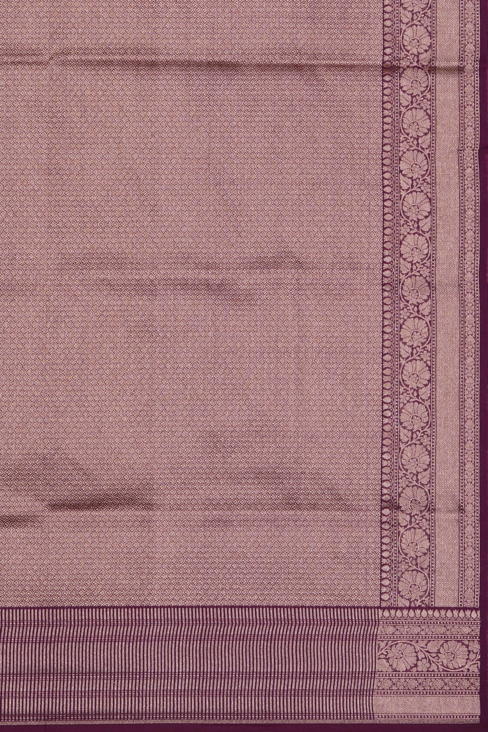 Image of Banarasi Brocade Purple Saree