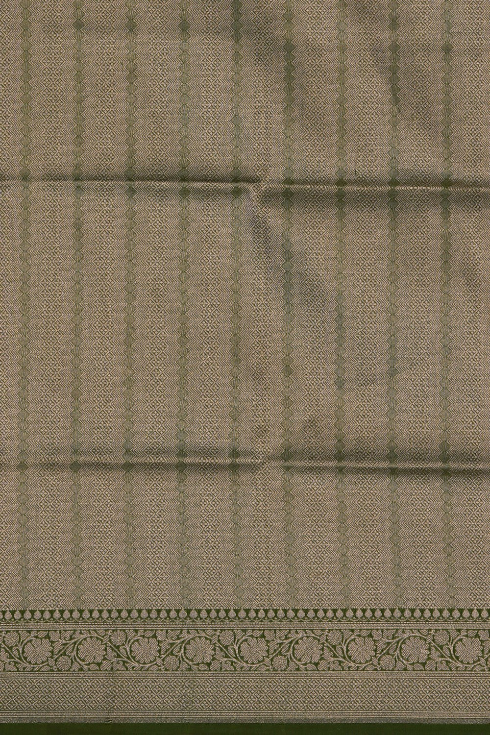 Banarasi Brocade Green Saree