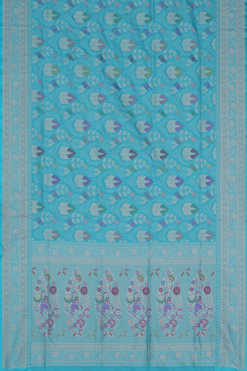 Banarasi Brocade Blue Saree