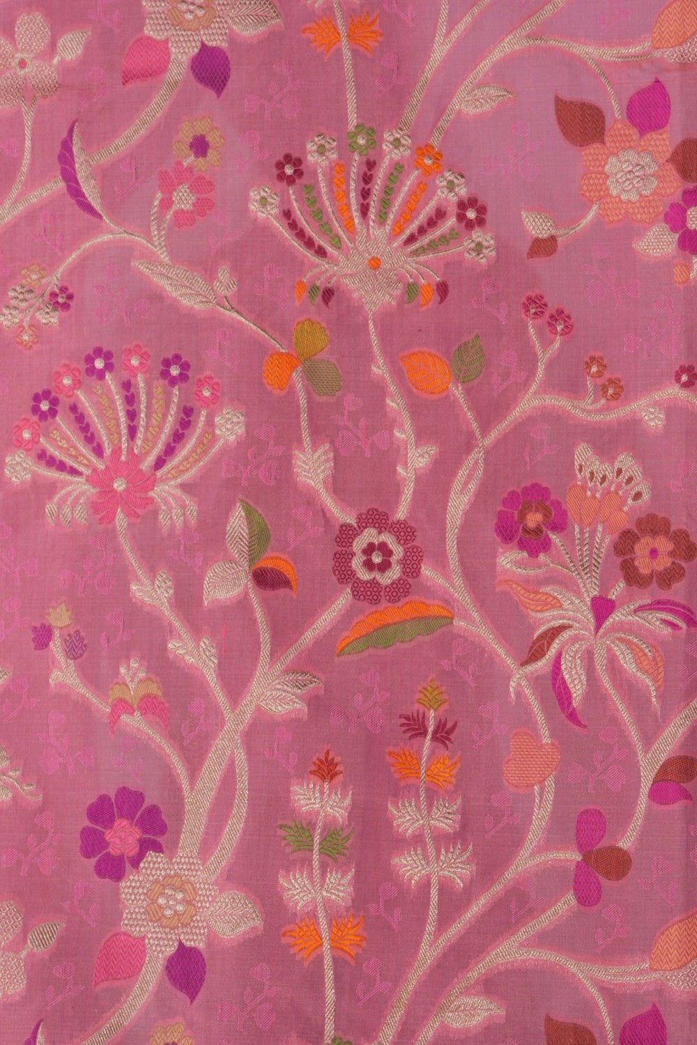 Image of Banarasi Tissue Silk Pink Saree