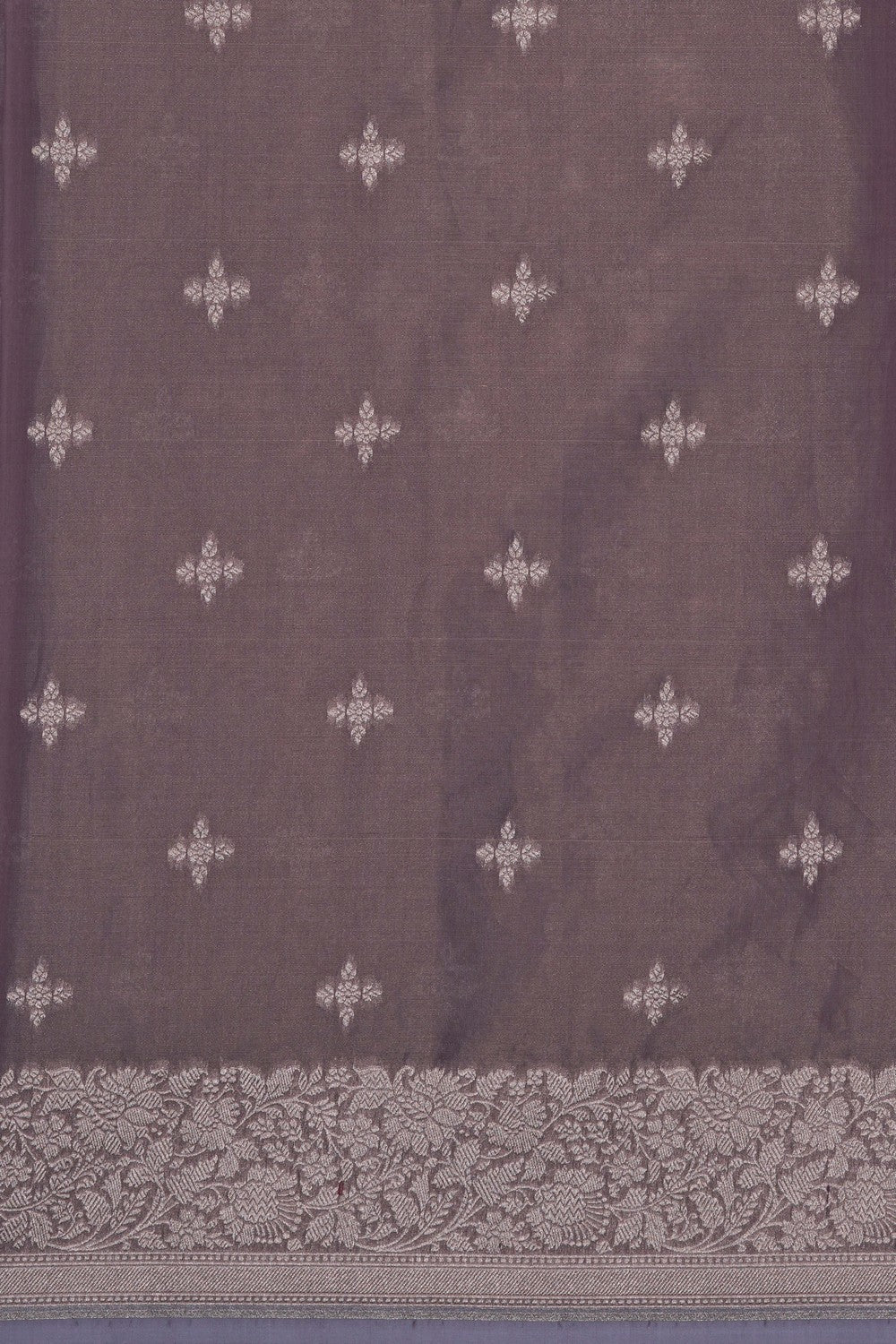 Image of Banarasi Tissue Silk Grey Saree