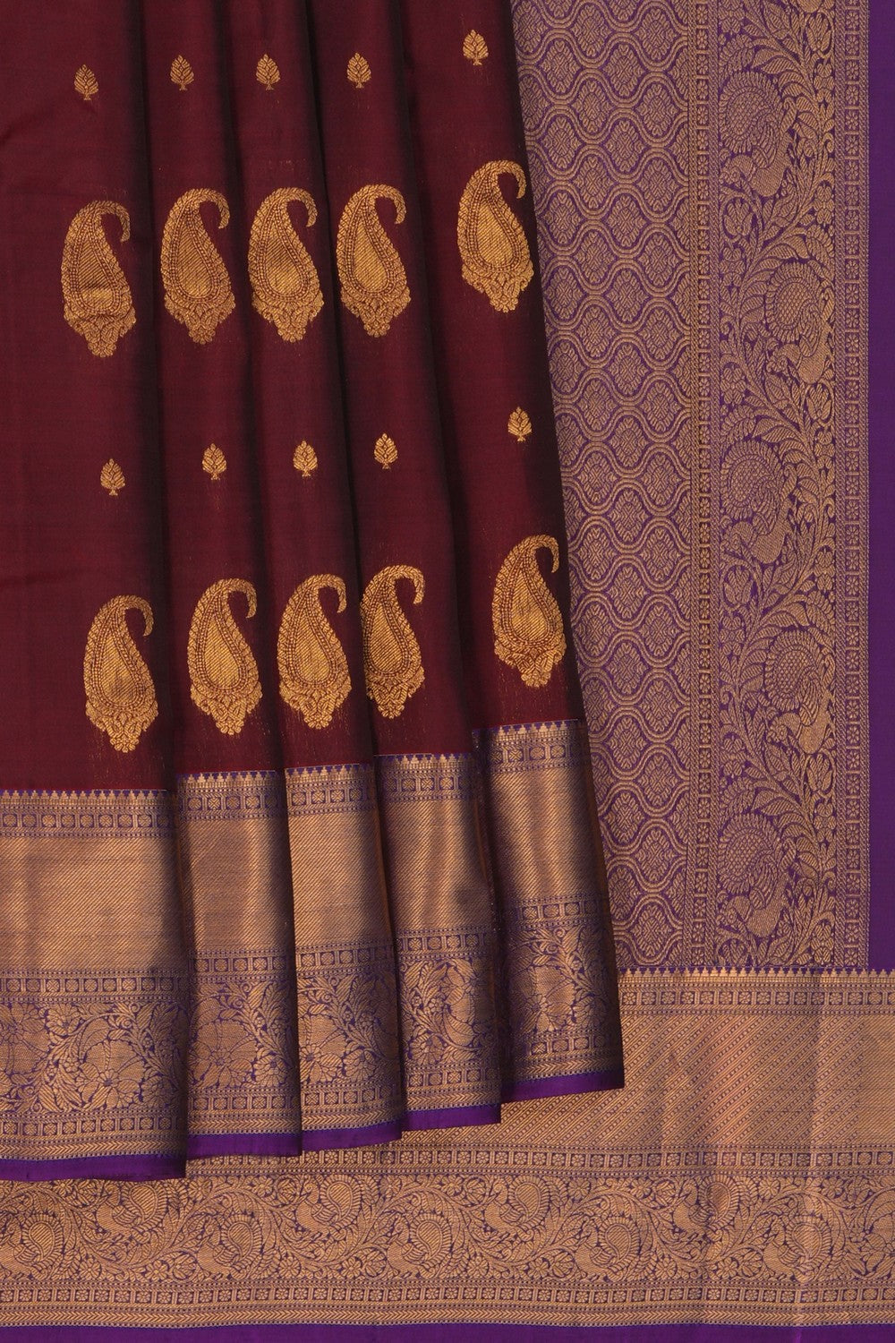 Image of South Silk Maroon Saree