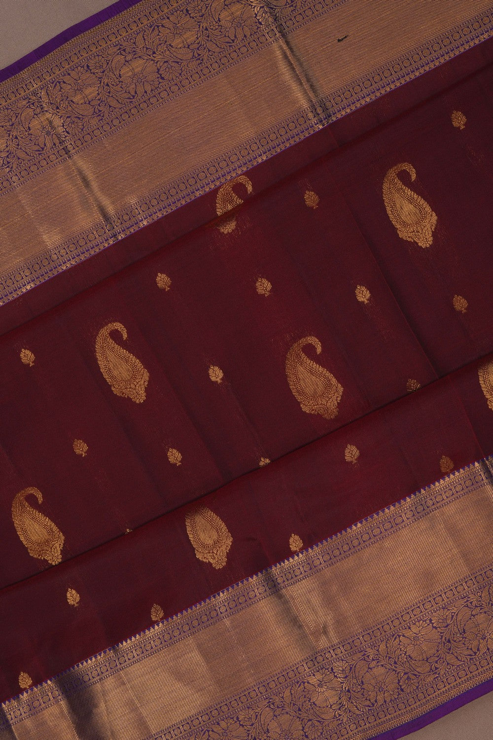 Image of South Silk Maroon Saree