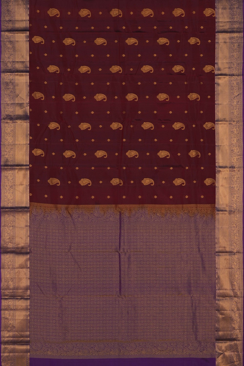 Image of South Silk Maroon Saree
