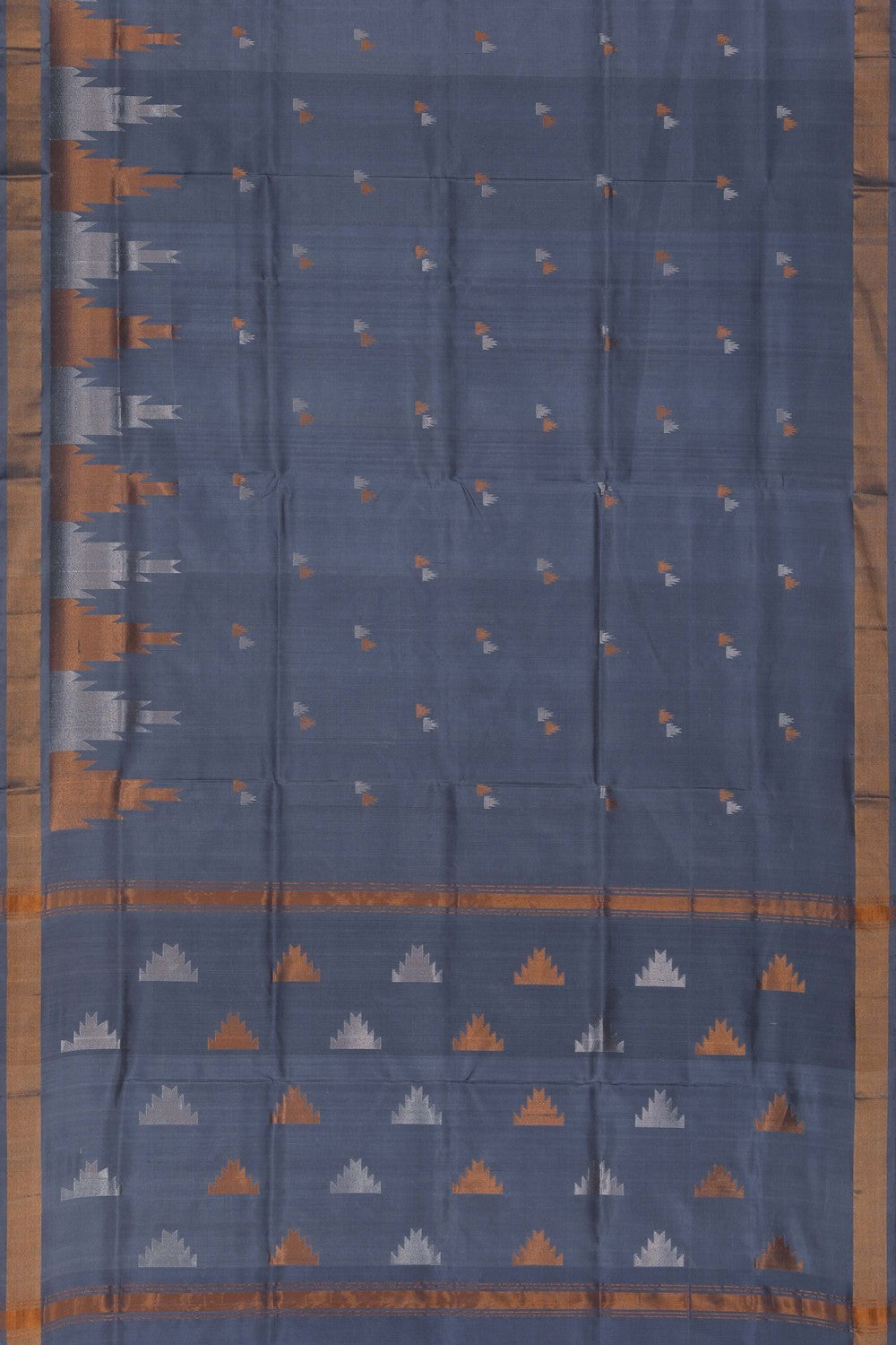 Image of Uppada Silk Grey Saree