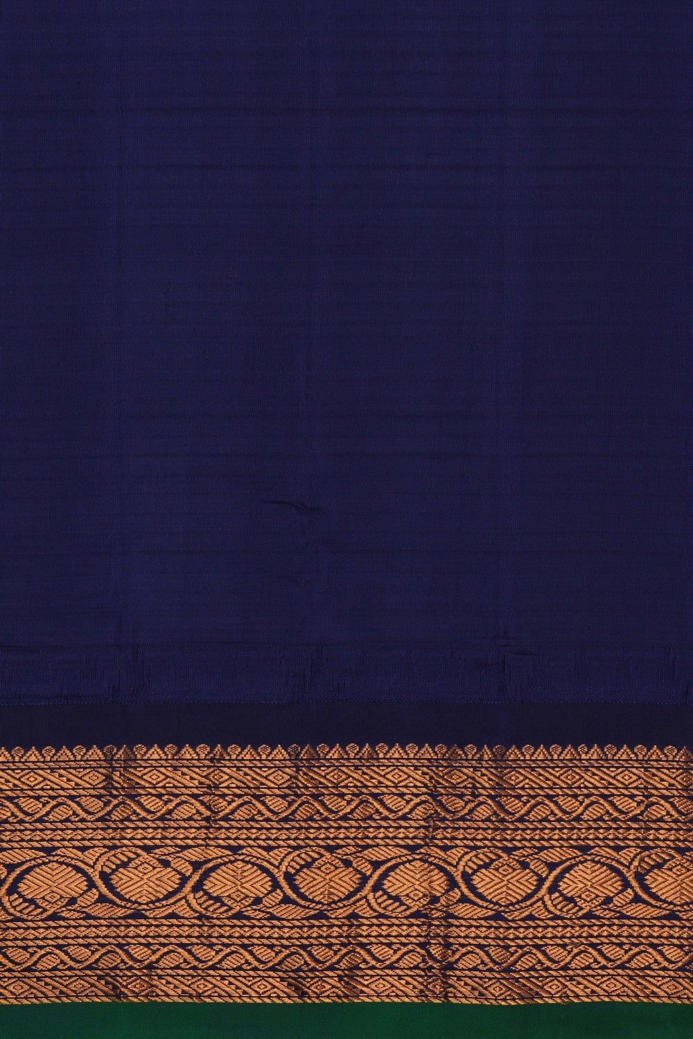 Image of Gadwal Silk Kattam Purple Saree