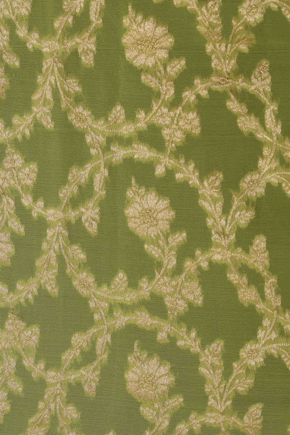 Banarasi Georgette Spring Green Saree